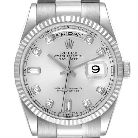 white gold rolex|rolex white gold men's watch.